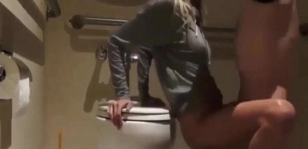  Fucking My Blonde Date in Restaurant Bathroom